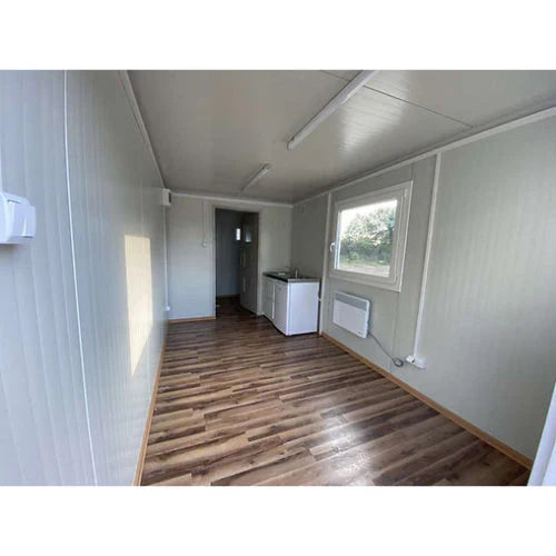 Bürocontainer 6,00 x 2,40 m mit Toilette, Dusche und Küche