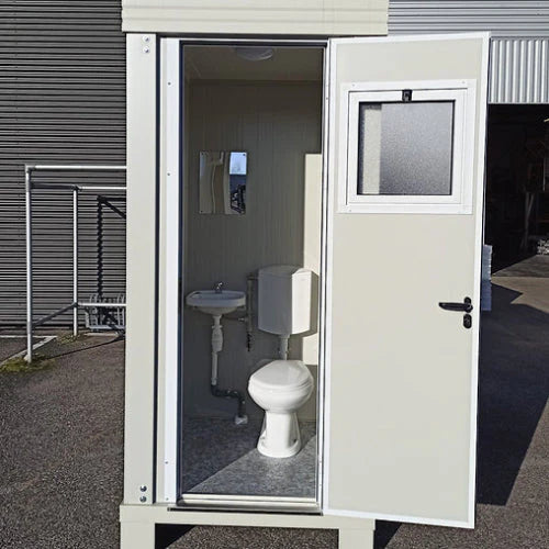 SANITÄRBLOCK S1 MIT WC UND WASCHBECKEN